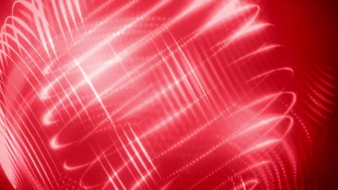 Concentric Red Light Rings, 4K Futuristic Looping Abstract 3D Background Stock Footage 307417469