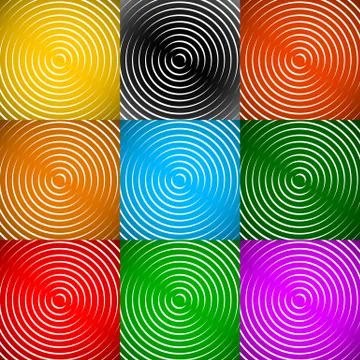Concentric rings, circles pattern. Circles background pattern. Stock Illustration