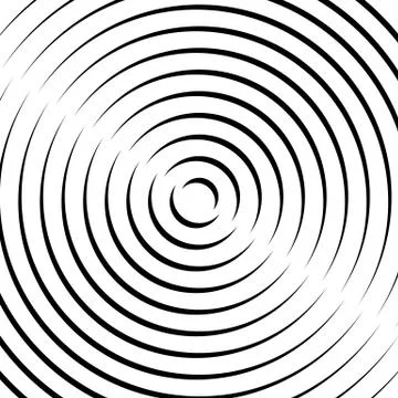 Concentric rings, circles pattern. Circles background pattern. Illustrazione stock