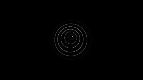 Concentric Rings Loading Screen Perfect Loop Stock Footage 340925878