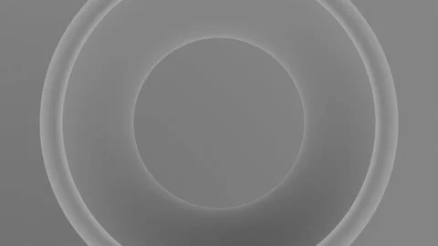 Concentric rings moving on the screen. Design. Radio waves, radar or sonar Stock Footage 196889151