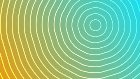 Concentric rings pulsating on vibrant gradient background. Abstract geometr.. Vidéo 337227706