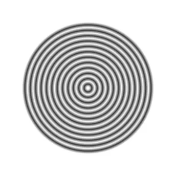 Concentric ripple circles set. Sonar or sound wave rings collection. Epicentre Stock Illustration