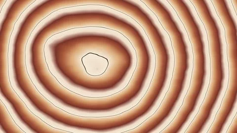 Concentric ripple pattern with geometric center on abstract gradient backgrou Stock Illustration