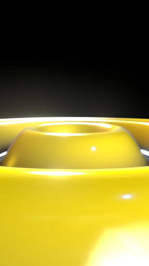 Concentric Ripples Radar Waves: 3D Abstract Fluid Circular Loop (4K Vertical 9:1 Stock Footage 335735520