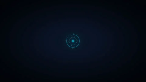 Concentric Rotating Loading Rings with Orbiting Dots Stock Footage 328356228