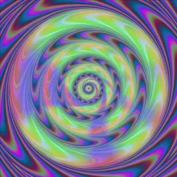 Concentric rounds with movement illusion - abstract pattern in op art style Stock Illustration