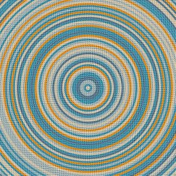 Concentric rug fabric Stock Illustration