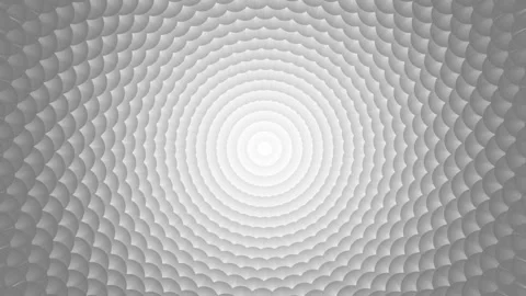 Concentric scalloped radial pattern animation background, Layered scalloped.. 스톡 동영상 328217035