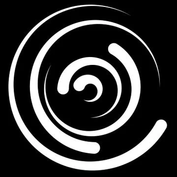 Concentric segments of circles, random lines following a circle path. Illustrazione stock