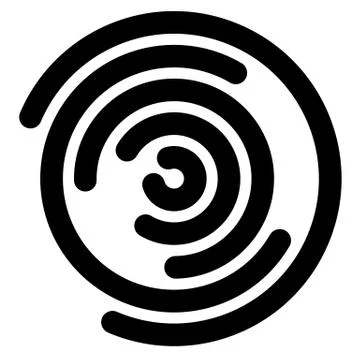 Concentric segments of circles, random lines following a circle path. Stock Illustration