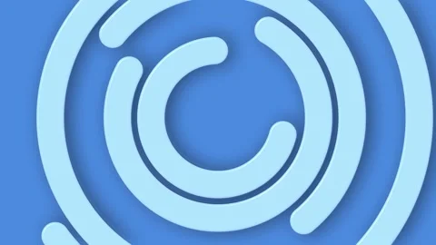 Concentric semicircles with soft shadows background animation Vídeos de archivo 335487681