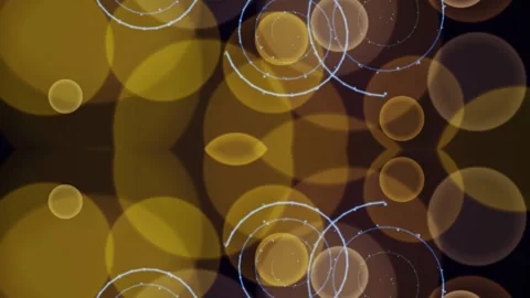 Concentric Soundwave Resonance and Interlocking Sound Frequency Animation Stock Footage 340075636