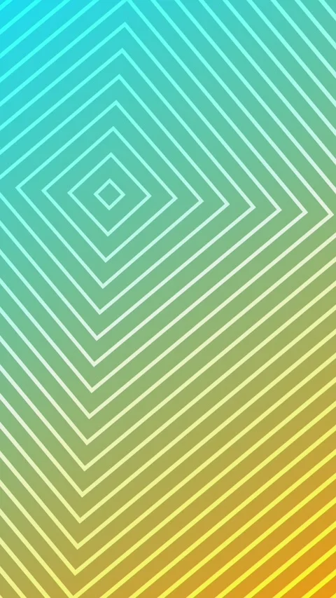 Concentric squares expanding across a vibrant gradient background. Geometri.. Vidéo 337227705