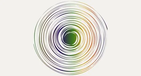 Concentric swirl pattern with faint colors organic pattern abstract backgroun Illustrazione stock