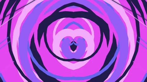 A concentric symmetrical composition of curving abstract forms Stock Footage 330075743