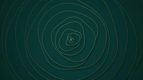Concentric topographic contour lines zoom in with organic motion Stock Footage 342212212