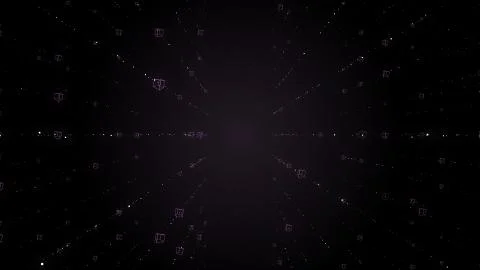 Concentric transparent blue cubes structural three dimensional dynamic 스톡 사진