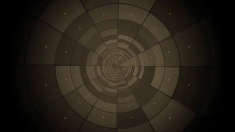 Concentric Tunnel Rings and Light Particles Seamless Loop Stock Footage 340561906
