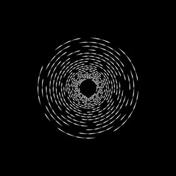 Concentric vortex, ripple Illustrazione stock