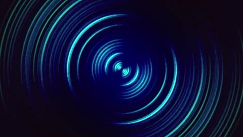 Concentric water circles illuminate complex signals used in marine Stock Footage 324871993