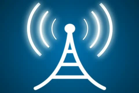 Concentric Wave loop from Communication tower 스톡 동영상 22419111