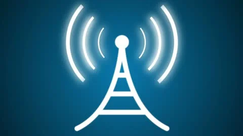 Concentric Wave loop from Communication tower 스톡 동영상 22419116