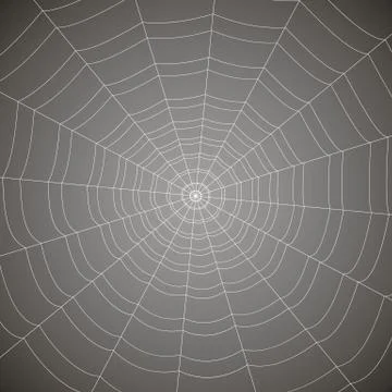 Concentric white web on a gray background Stock Illustration