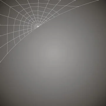 Concentric white web on a gray background Illustrazione stock