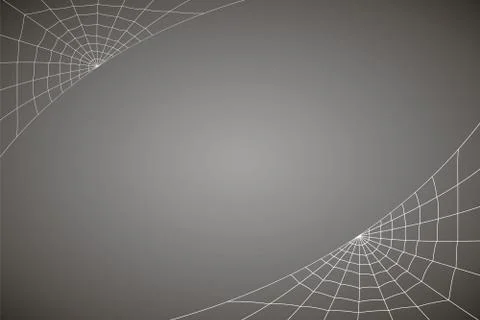 Concentric white web on a gray background Stock Illustration