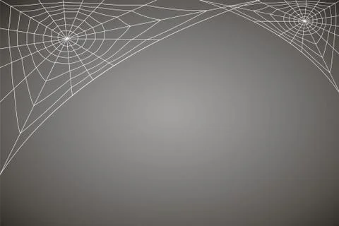 Concentric white web on a gray background Stock Illustration