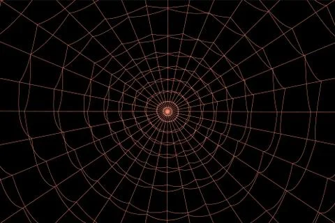 Concentric white web on a gray background Stock Illustration