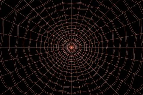 Concentric white web on a gray background Stock Illustration