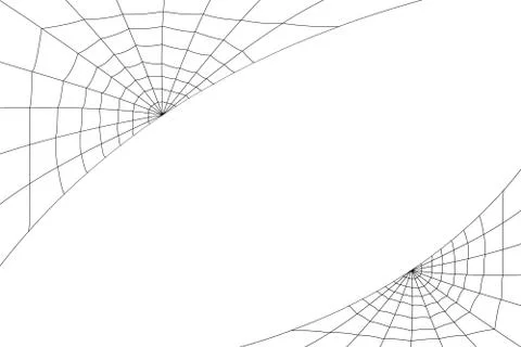Concentric white web on a white background Stock Illustration