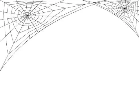 Concentric white web on a white background Stock Illustration