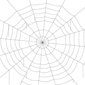Concentric white web on a white background Stock Illustration