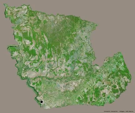 Concepcion, department of Paraguay, on solid. Satellite 스톡 일러스트