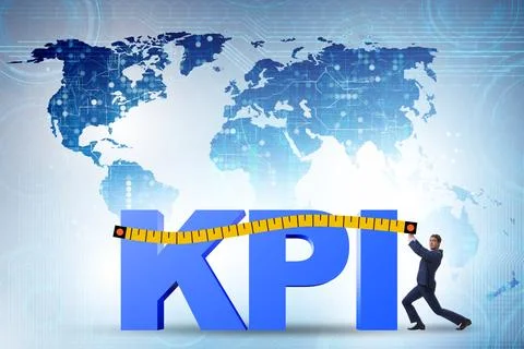 Concepg of key performance indicator 스톡 사진