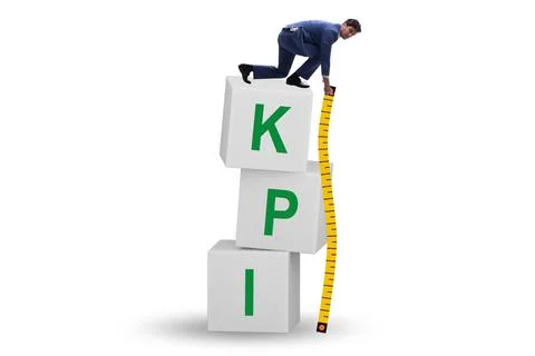 Concepg of key performance indicator 스톡 사진