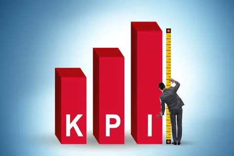 Concepg of key performance indicator Stock Photos