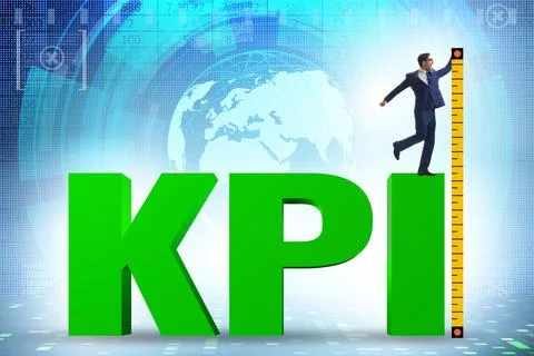 Concepg of key performance indicator Foto stock