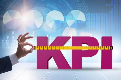 Concepg of key performance indicator 스톡 사진