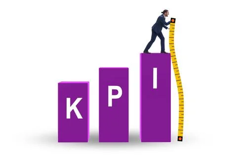 Concepg of key performance indicator 스톡 사진