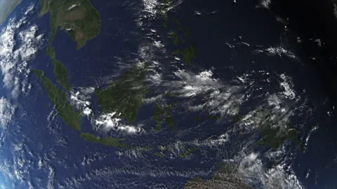 Concept 11-U1 View of the Realistic Planet Earth from Space Video stock 138924044