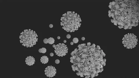 Concept 13-V1 3D Animation of Coronavirus (COVID-19) known as (SARS-CoV-2) Video stock 131586721