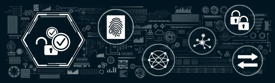 Concept of 2fa Stock Illustration
