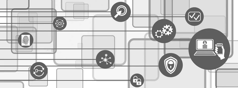 Concept of 2fa Stock Illustration
