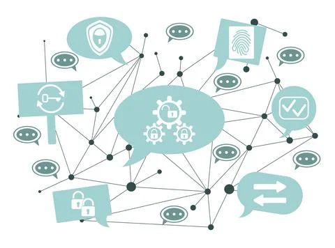 Concept of 2fa Stock Illustration