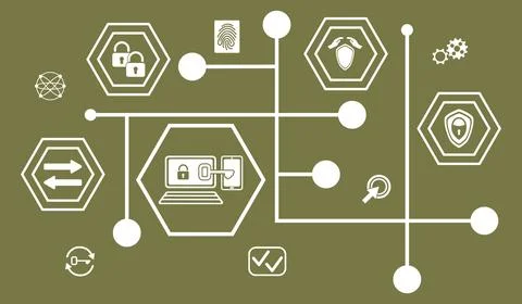 Concept of 2fa Stock Illustration