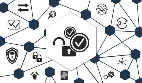 Concept of 2fa Stock Illustration
